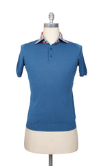 Svevo Parma Blue Solid Cotton Polo - (SV69222) - Parent