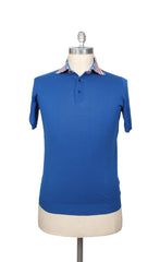 Svevo Parma Blue Solid Cotton Polo - (SV326223) - Parent