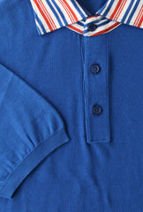 Svevo Parma Blue Solid Cotton Polo - (SV326223) - Parent
