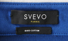 Svevo Parma Blue Solid Cotton Polo - (SV326223) - Parent