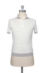 Svevo Parma White Solid Cotton Polo - Small/48 - (SV39223)