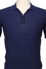 Svevo Parma Dark Blue Solid Cotton Polo - (SV392221) - Parent