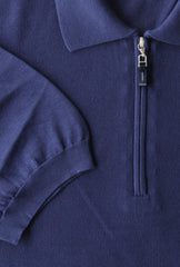 Svevo Parma Dark Blue Solid Cotton Polo - (SV392221) - Parent