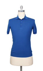 Svevo Parma Blue Solid Cotton Polo - Small/48 - (SV69221)