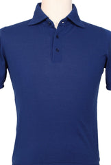 Svevo Parma Blue Solid Cotton Polo - (SV392220) - Parent