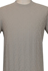 $700 Svevo Parma Beige Cotton Crewneck Sweater - (SV425244) - Parent