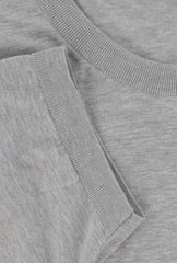 $825 Svevo Parma Gray Cotton Crewneck Sweater - (SV424258) - Parent