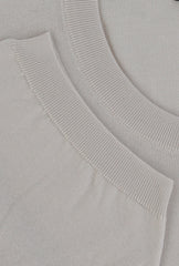 $600 Svevo Parma Beige Cotton Crewneck Sweater - (SV4252413) - Parent