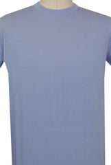 $600 Svevo Parma Light Blue Cotton Crewneck Sweater - (SV425249) - Parent