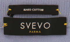 $600 Svevo Parma Light Blue Cotton Crewneck Sweater - (SV425249) - Parent