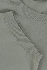 $600 Svevo Parma Light Green Cotton Crewneck Sweater - (SV4252411) - Parent