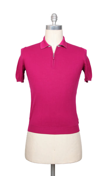 Svevo Parma Pink Solid Cotton Polo - (SV392214) - Parent