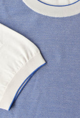 Svevo Parma Blue Cotton Blend Crewneck Sweater - (SV39232) - Parent