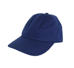 $200 Svevo Parma Blue Solid Cotton Baseball Cap - 7 3/8 US/ 59 EU - (SV78267)