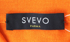 Svevo Parma Orange Cotton 1/4 Button Sweater - (SV39235) - Parent
