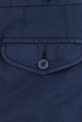 $400 Valentini Sartoria Navy Blue Solid Shorts - - (VS610251) - Parent