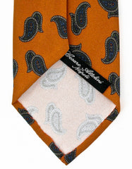 Cesare Attolini Burnt Orange Silk Tie