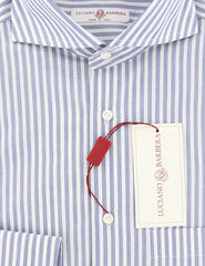 Luciano Barbera Blue Striped Shirt - Slim - M/M - (105329/72214/175)