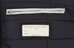 $5730 Brunello Cucinelli Dark Brown Leather Jacket - (BC314261) - Parent