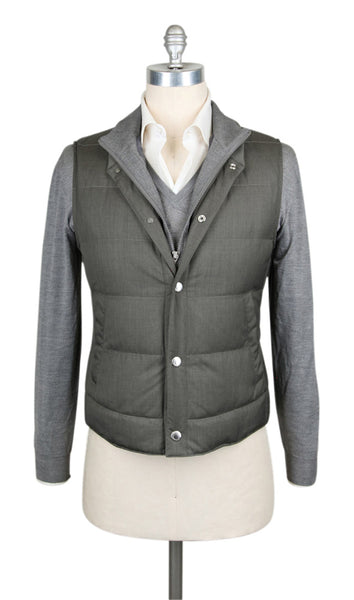 Brunello Cucinelli Green Water Repellent Vest - (BC1504MH462B) - Parent