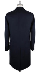 Brunello Cucinelli Navy Blue Cashmere Solid Coat - (OA) - Parent