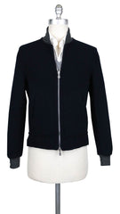 Brunello Cucinelli Navy Blue Reversible Bomber Jacket - (613) - Parent
