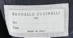 Brunello Cucinelli Navy Blue Wool Reversible Bomber Jacket - (612) - Parent