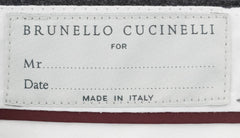 $1245 Brunello Cucinelli Charcoal Gray Melange Wool Pants - Slim - (431) - Parent