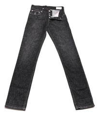 Brunello Cucinelli Black Solid Jeans - Slim - (1111) - Parent