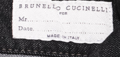 Brunello Cucinelli Black Solid Jeans - Slim - (1111) - Parent