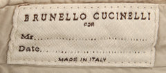 Brunello Cucinelli Beige Solid Pants - Slim - (BCL0050M78WC163) - Parent
