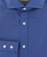 Brunello Cucinelli Blue Polka Dot Shirt - Full - (MG6728C17) - Parent