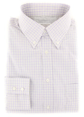 Brunello Cucinelli Purple Plaid Shirt - Full - (MG66768C87) - Parent