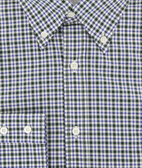 Brunello Cucinelli Dark Green Plaid Shirt - Full - (MS67638C51) - Parent
