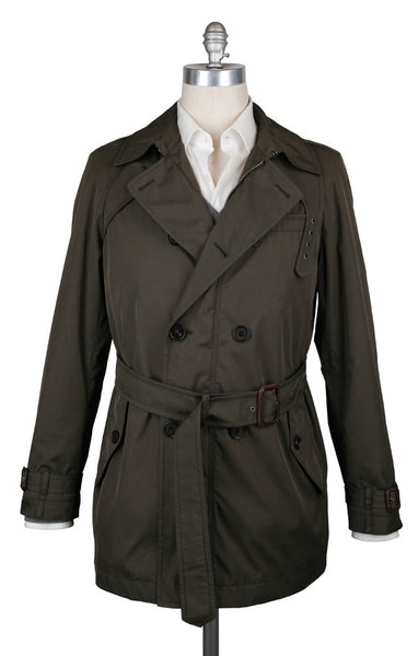 Barba Napoli Olive Green Solid Jacket - (AUC33I5536362) - Parent