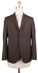 Barba Napoli Brown Wool Solid Suit - (BNSUIT230B15) - Parent