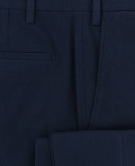 Barba Napoli Navy Blue Solid Pants - Extra Slim - (BA377040202R6) - Parent