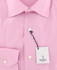 Barba Napoli Pink Solid Shirt - Slim - (BN220008U10) - Parent
