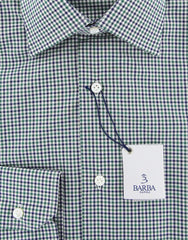 Barba Napoli Green Check Shirt - Slim - (BNMD22000000111) - Parent