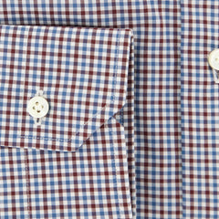 Barba Napoli Brown Check Shirt - Slim - (BND220000012U10T) - Parent