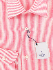 Barba Napoli Pink Striped Shirt - Slim - (D22000185U10T) - Parent