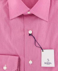 Barba Napoli Pink Solid Shirt - Slim - (BN2036230710) - Parent
