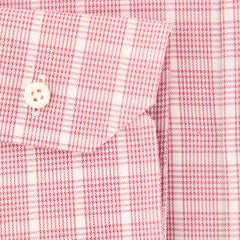Barba Napoli Red Check Shirt - Slim - (215634U10T) - Parent