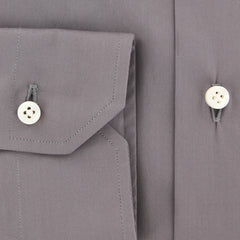 Barba Napoli Gray Solid Shirt - Slim - (BN238080310) - Parent