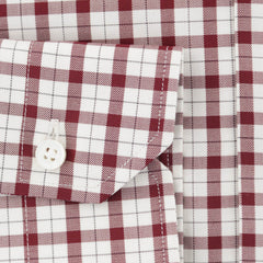 Barba Napoli White Plaid Cotton Shirt - Slim - (823) - Parent
