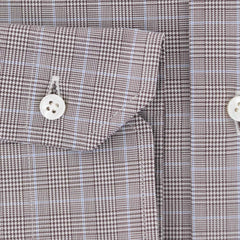 Barba Napoli Brown Plaid Cotton Shirt - Slim - (809) - Parent