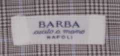 Barba Napoli Brown Plaid Cotton Shirt - Slim - (809) - Parent