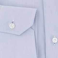 Barba Napoli Light Blue Solid Cotton Shirt - Slim - (813) - Parent