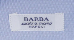 Barba Napoli Light Blue Soild Cotton Shirt - Slim - (800) - Parent
