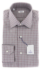 Barba Napoli Gray Striped Cotton Shirt - Slim - 15/38 - (818)